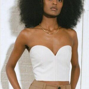 Mara Hoffman Rilynn Top White Size 4 Never Worn